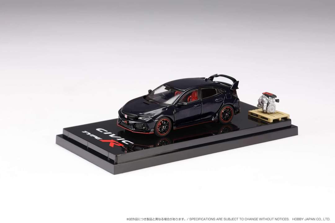 Hobby Japan 1/64 Honda CIVIC TYPER (FK8) 2020 with Engine Display Model