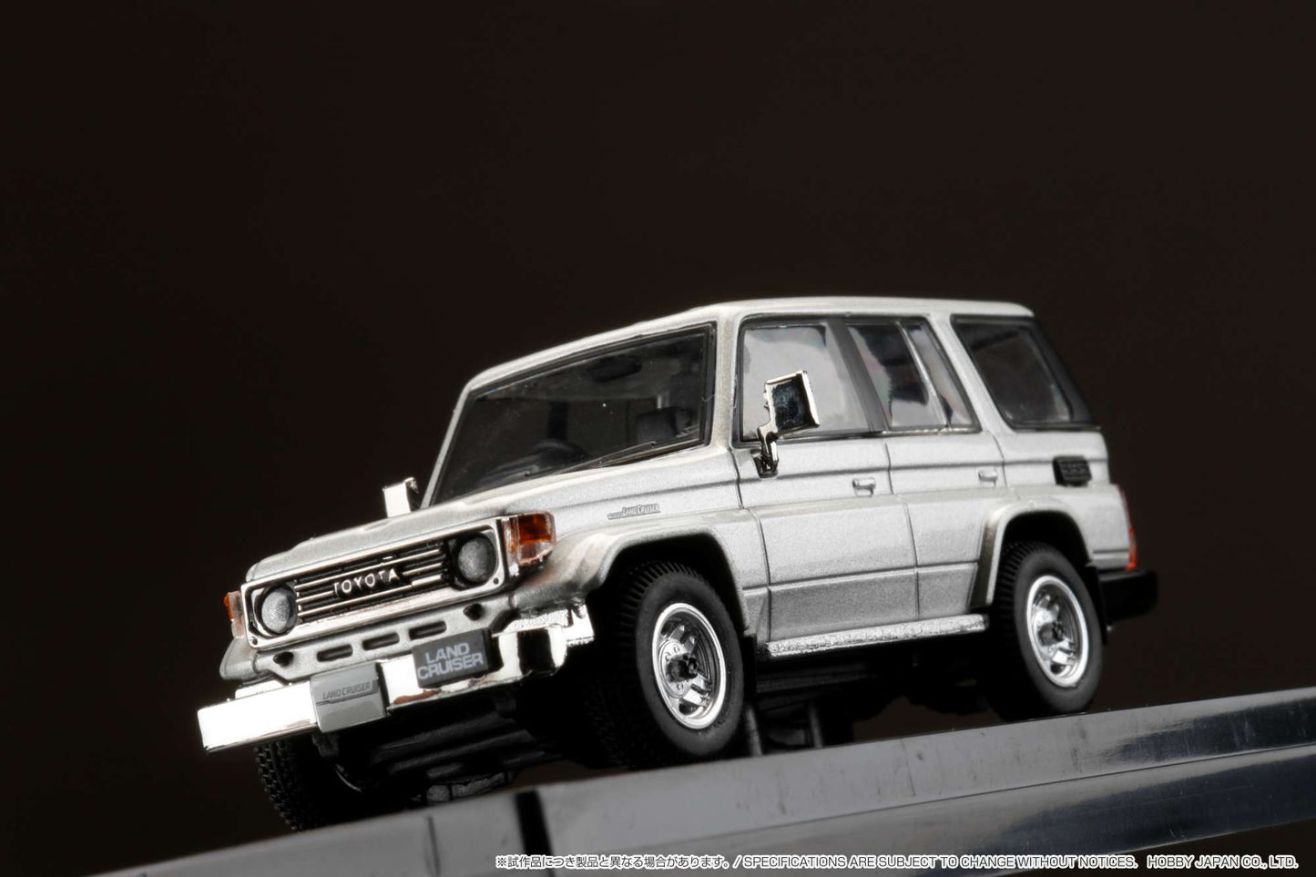 Hobby Japan Toyota LANDCRUISER 70 ZX 4DOOR 1994  BLUISH SILVER METALLIC 1:64 scale