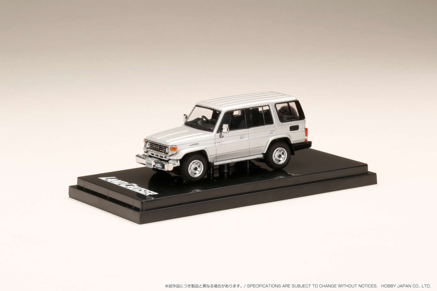 Hobby Japan Toyota LANDCRUISER 70 ZX 4DOOR 1994  BLUISH SILVER METALLIC 1:64 scale