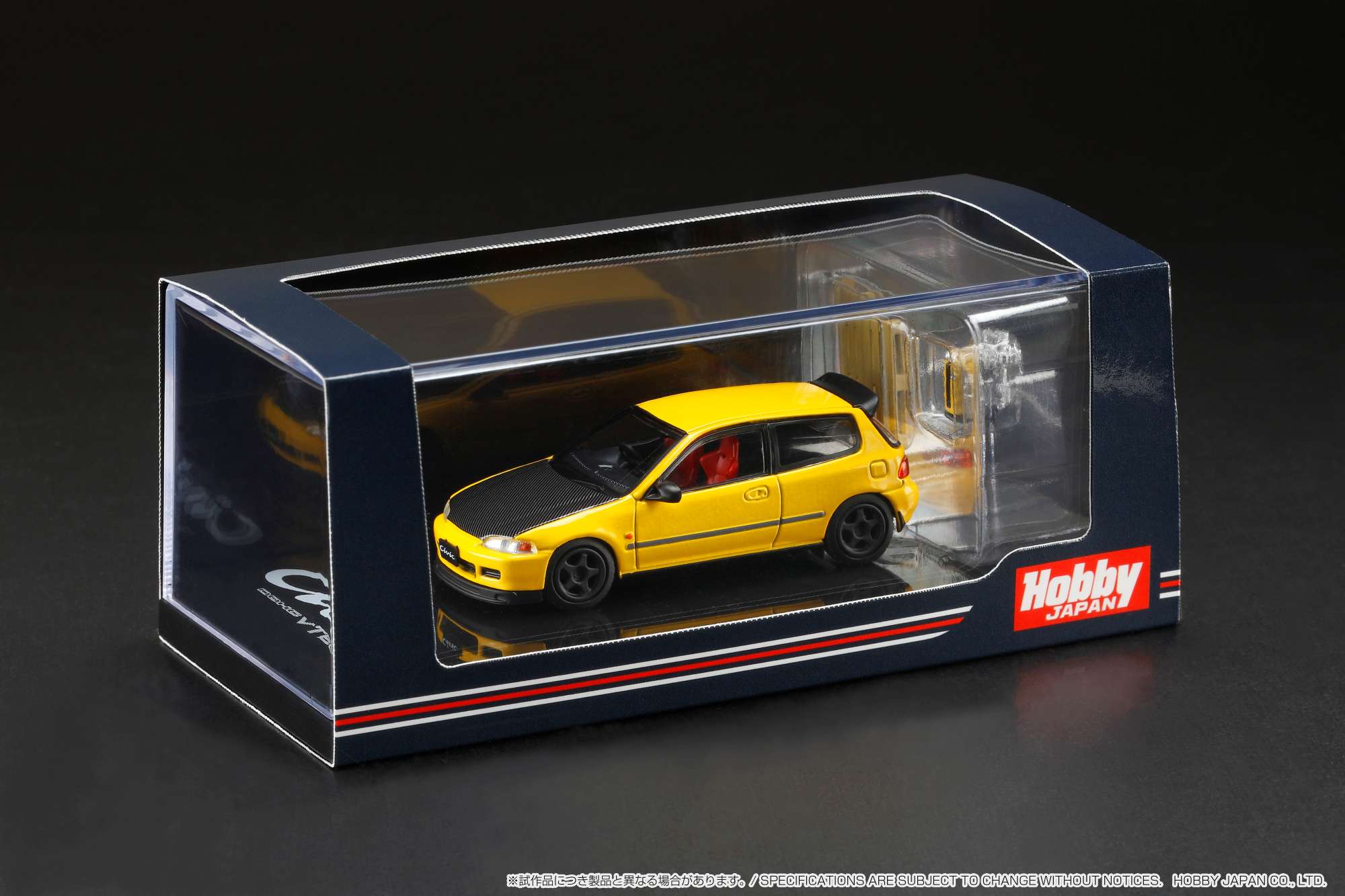 Hobby Japan 1/64 Honda CIVIC Type R (Eg6) JDM Style with Engine