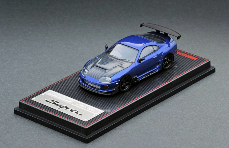Ignition Model 1:64 Scale Toyota Supra (JZA80) Blue – Mobile Garage HK
