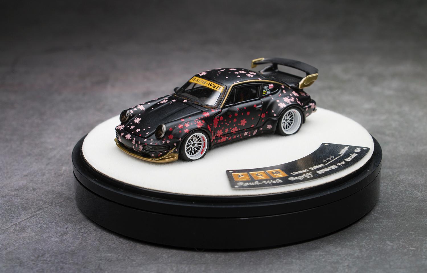 PGM ポルシェ964 RWB ロスマンズ #2 ミニカー 1/64 - おもちゃ