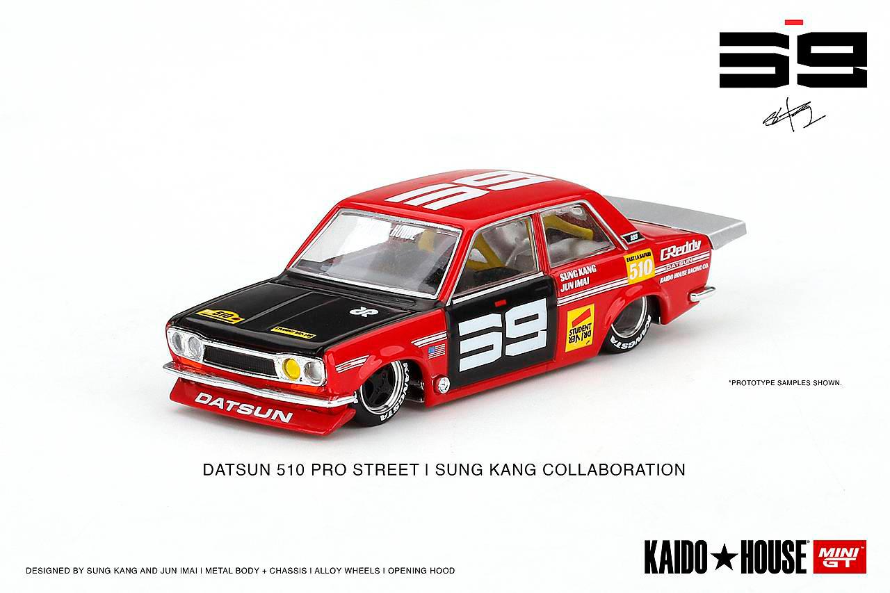 Mini GT x Kaido House 1:64 Datsun 510 Pro Street Red