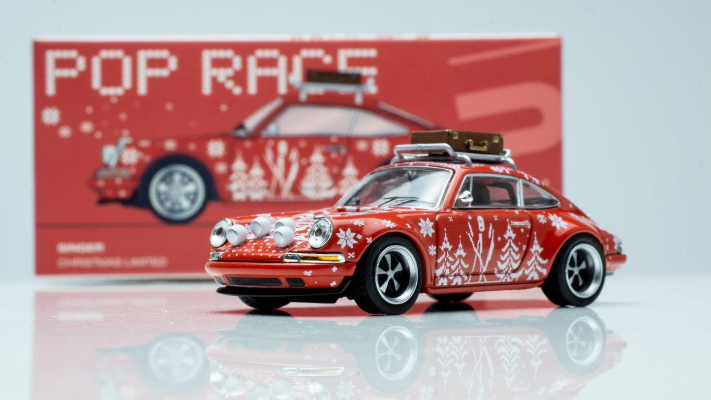 Pop Race Christmas Edition 1:64 Scale Porsche 911 (964) Singer