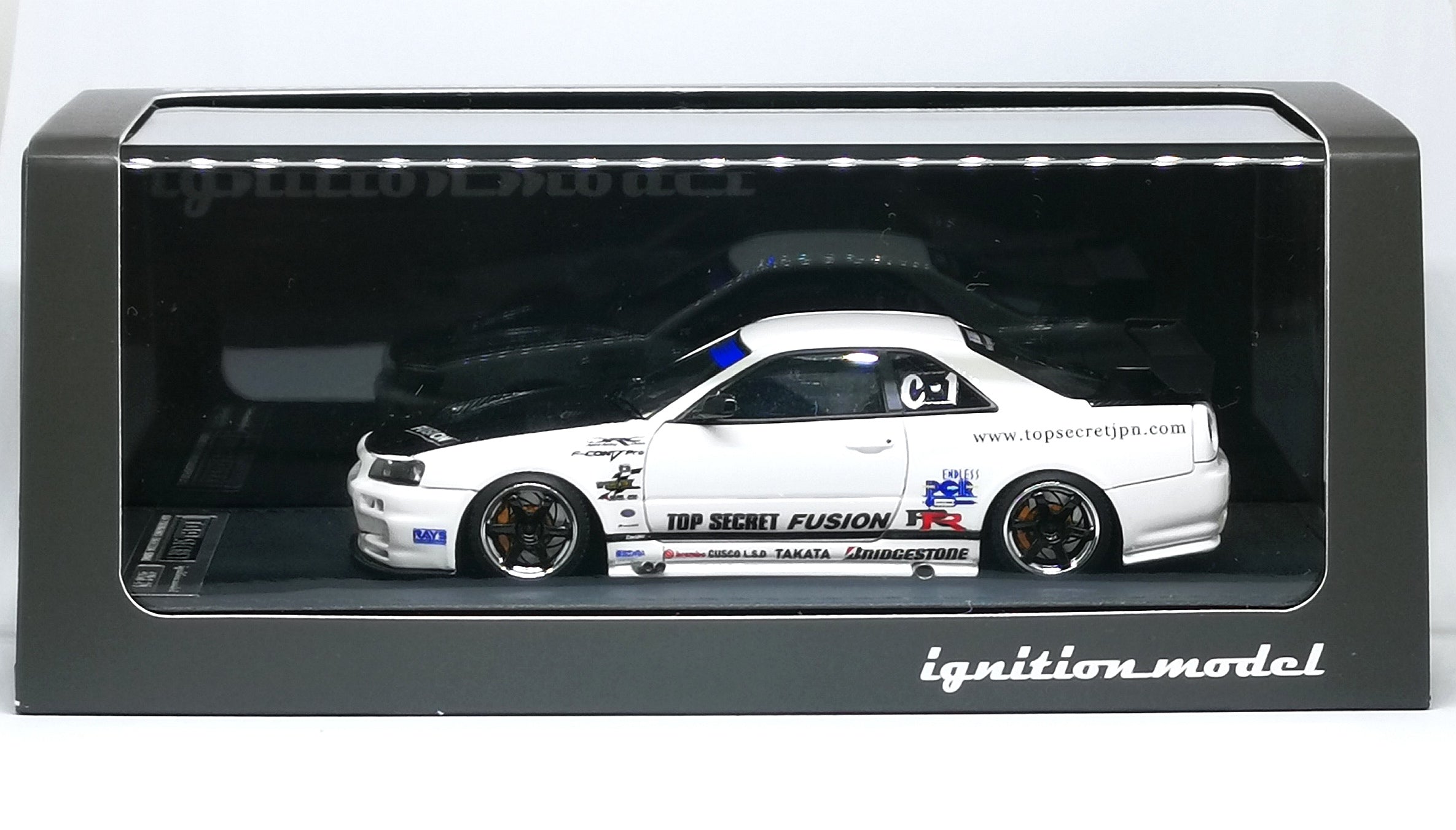 Ignition Model 1:43 Top Secret Nissan Skyline GT-R White – Mobile