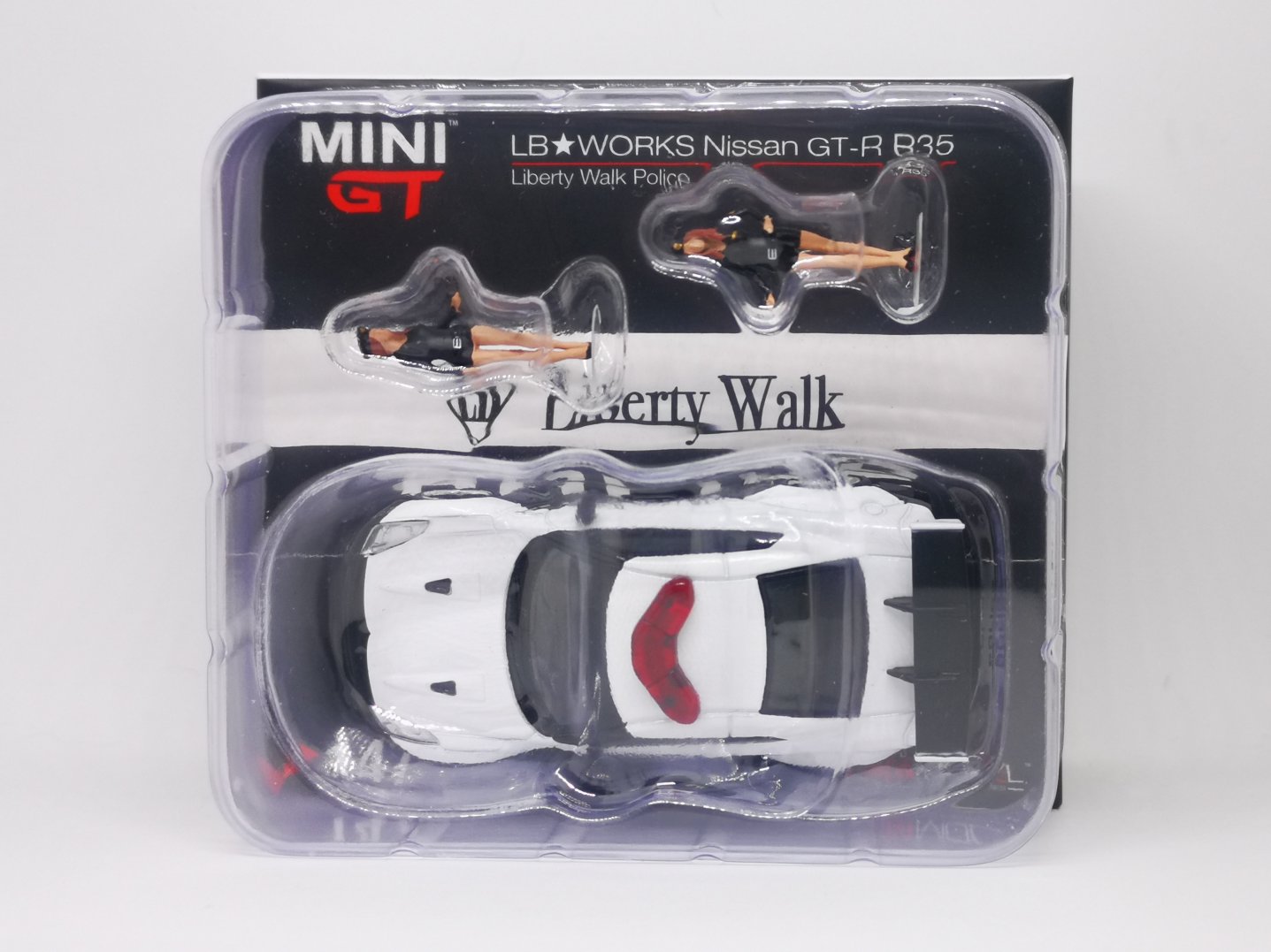 Mini GT No.147 LB Works Police Nissan GT-R Limited Edition