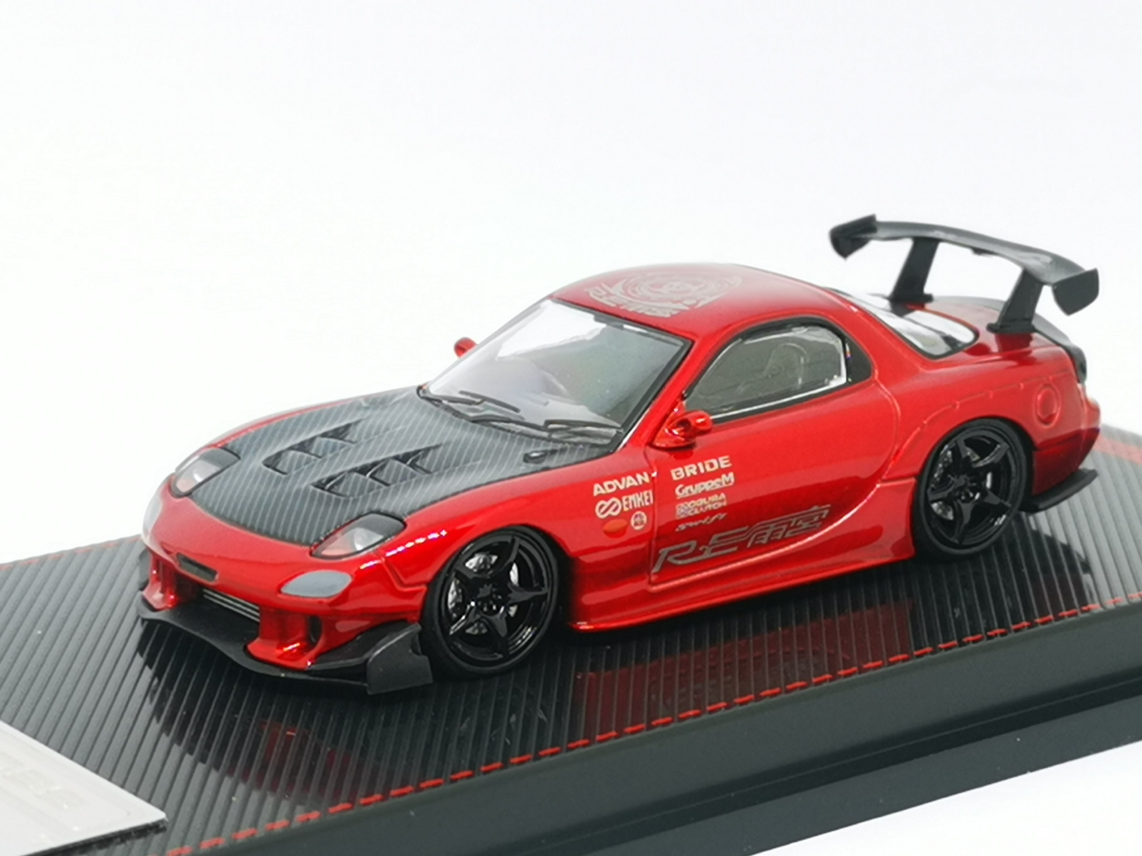 単品配送イグニッションモデル 1/43 IG2137 マツダ RX-7 (FC3S) RE 雨宮 レッド (Mazda Amemiya Red) hpi・racing