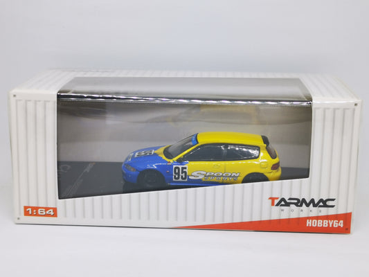 Tarmacworks Honda Civic Eg6 Gr.A Racing Spoon Racing #95 1:64 Scale