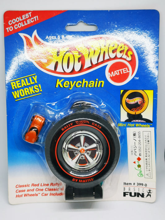 Vintage Hot Wheels Pull back Keychain Toy