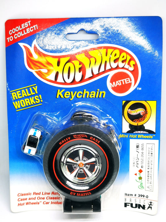 Vintage Hot Wheels Pull back Keychain Toy