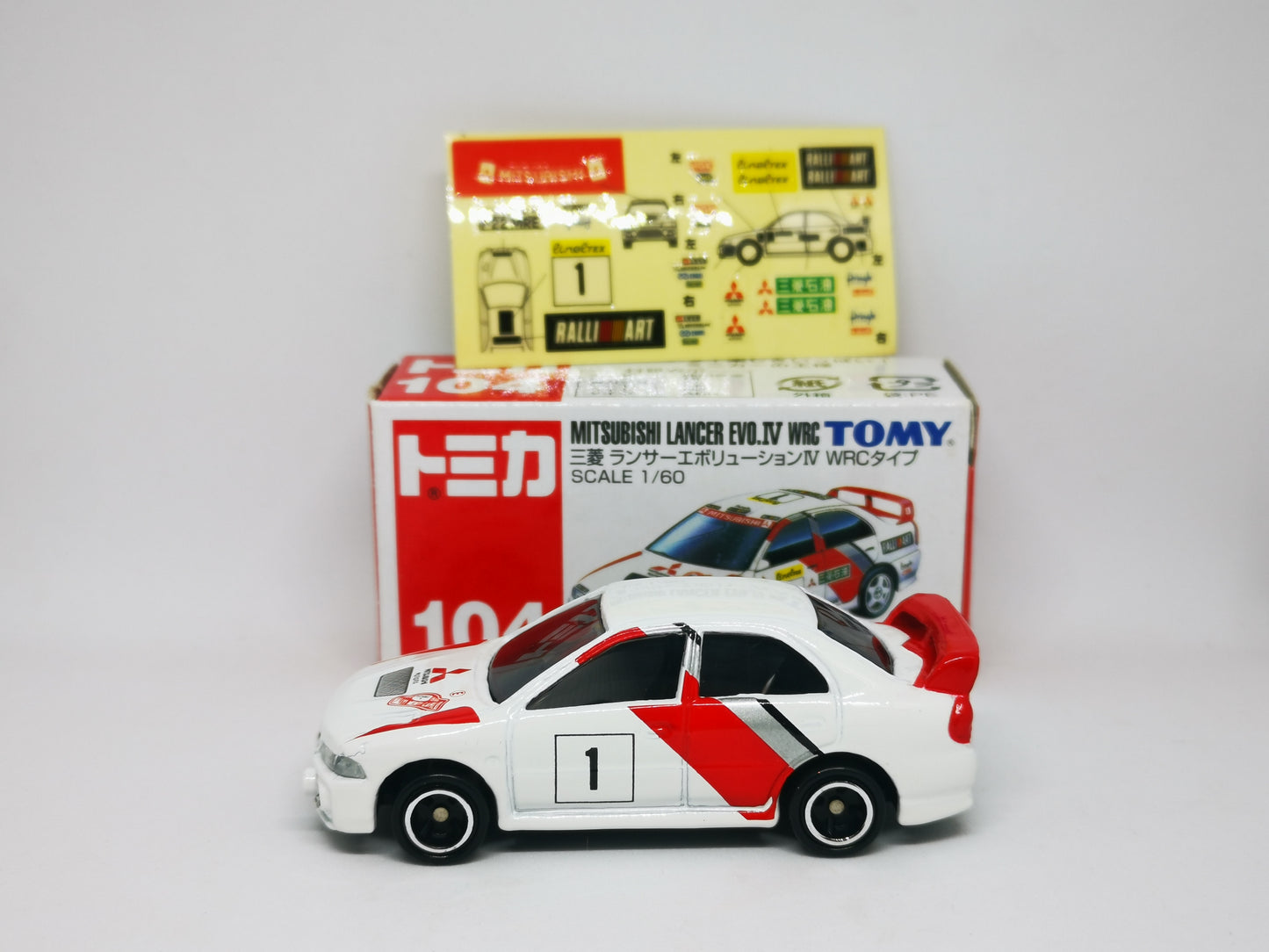 Tomica #104 Mitsubishi Lancer Evolution IV WRC