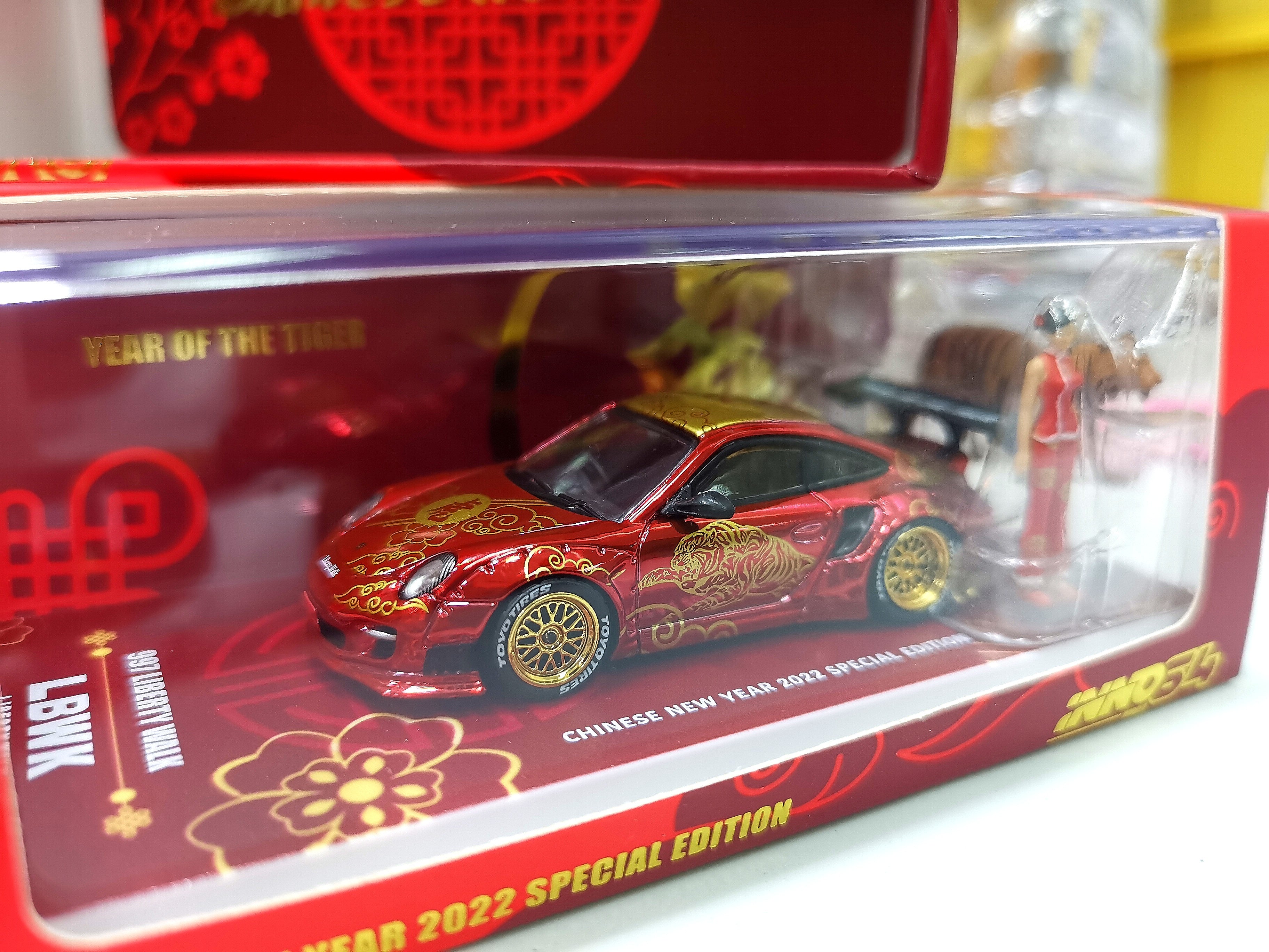 Inno64 LBWK Year of the Tiger CNY 2022 exclusive Porsche 911 GT3 RS (997)