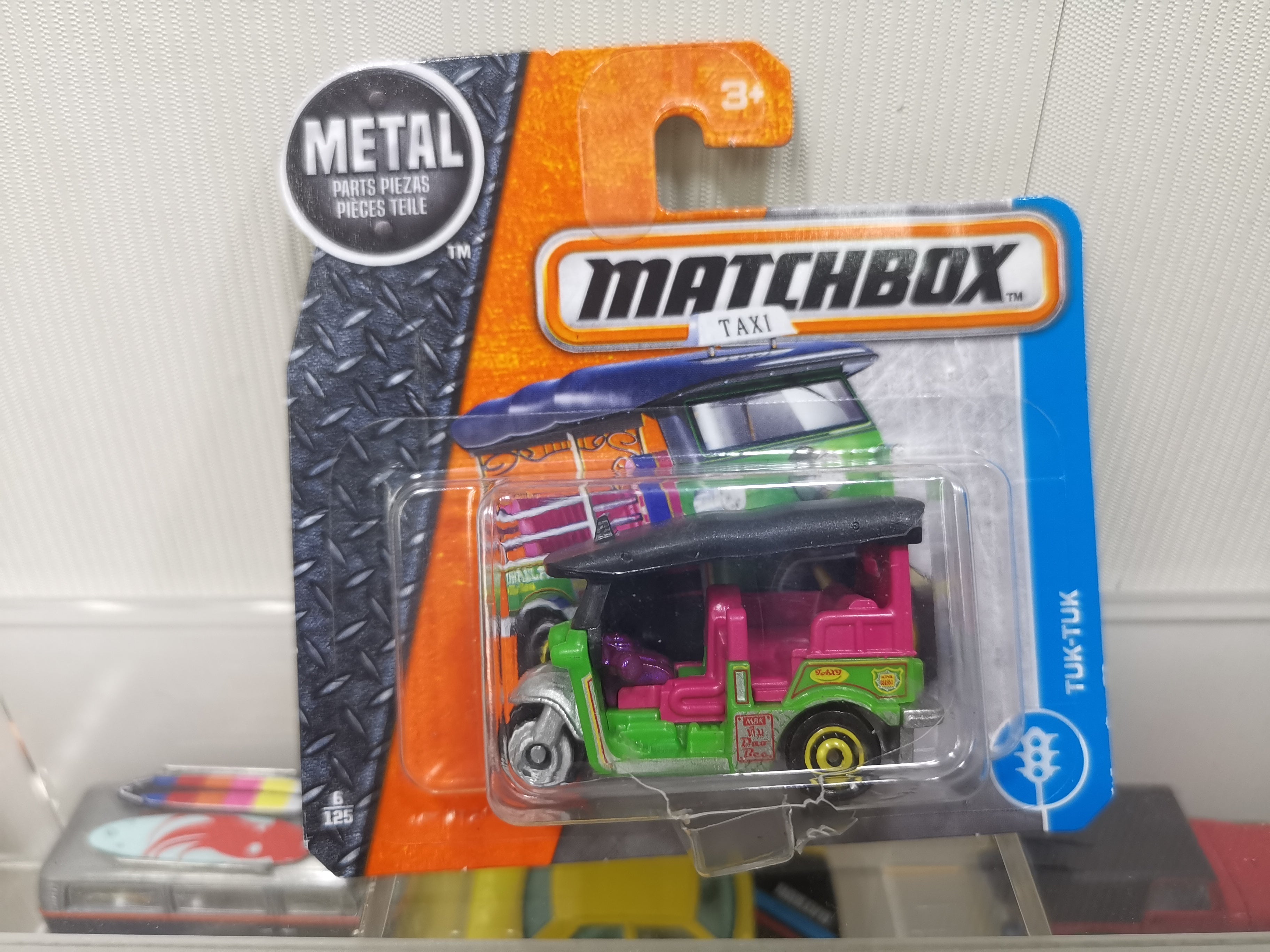 Matchbox Tuk Tuk Blister damaged