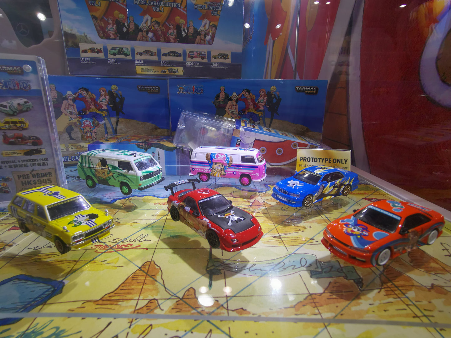 Tarmac Works x One Piece Model Car Collection VOL.1 - 6 Cars Set - COL