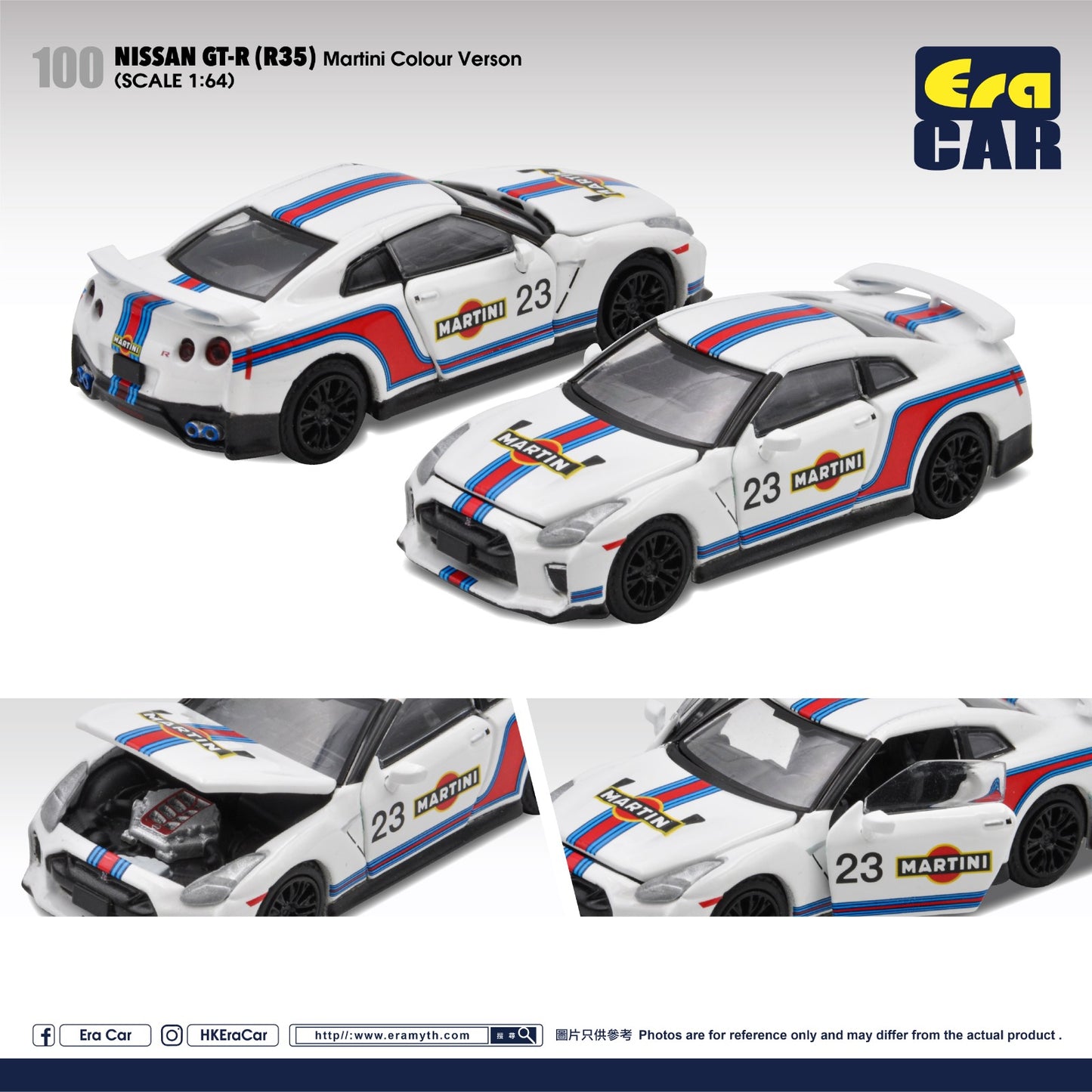 ERA Car #100 Scale 1:64 2020 Nissan GT-R Martini Colour Verson