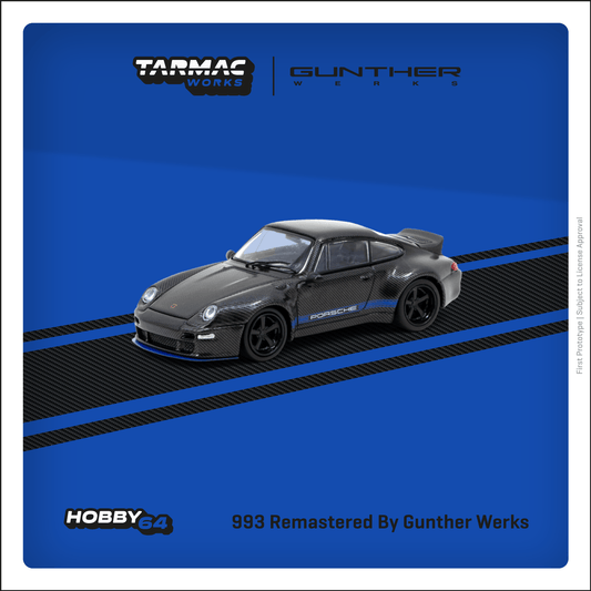 Tarmac Works 1:64 993 Remastered By Gunther Werks Black Carbon Fiber