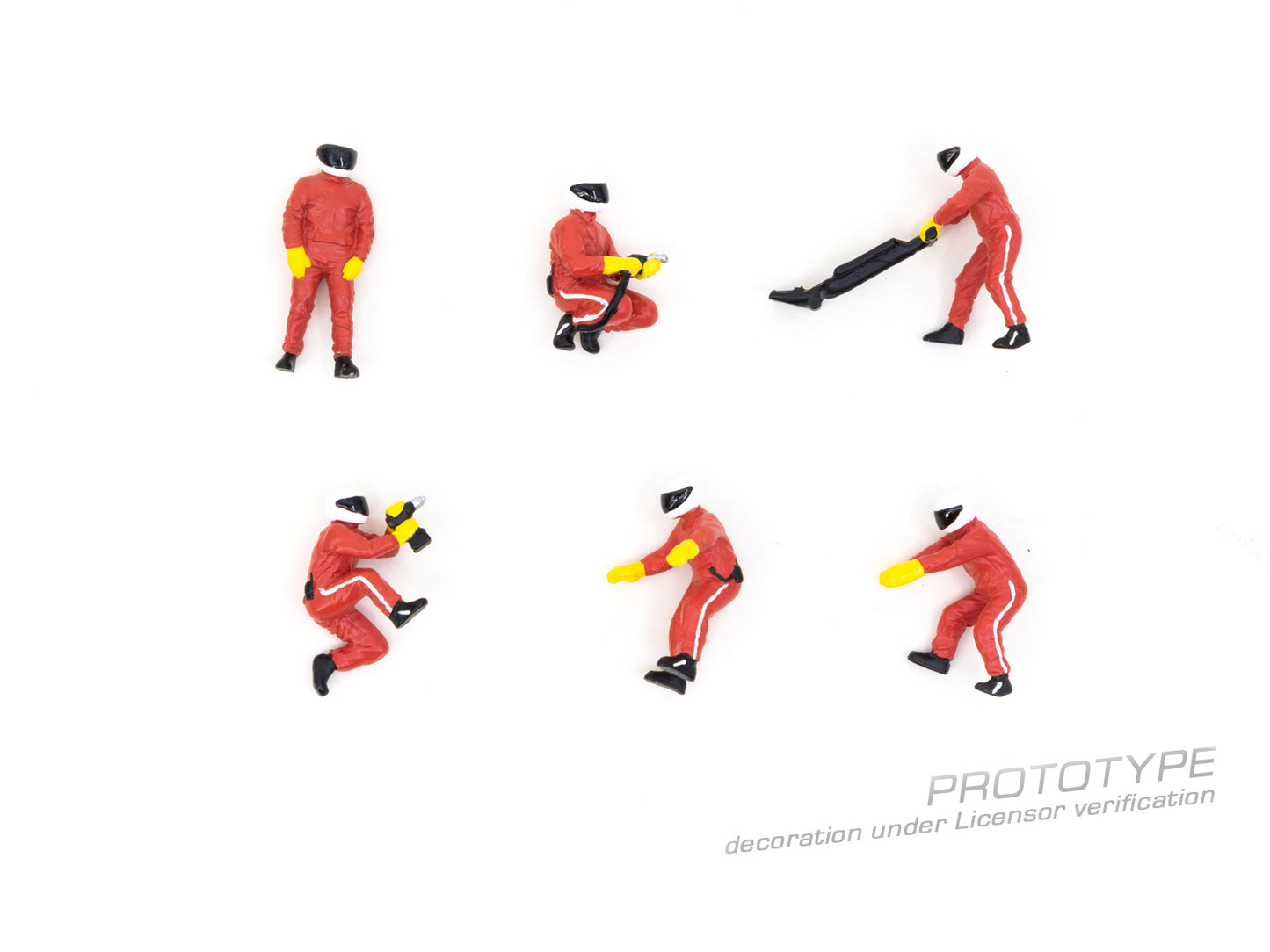 American Diorama 1:64 Figure Set - Pit Crew  Red