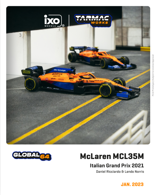 Tarmac Works 1:64 Scale McLaren MCL35M Italian Grand Prix 2021