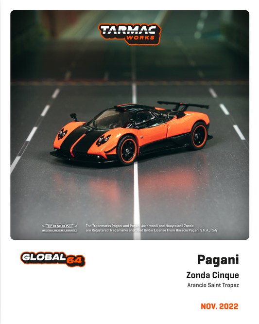 Tarmac Works Pagani Zonda Cinque Arancio Saint Tropez Tarmacworks