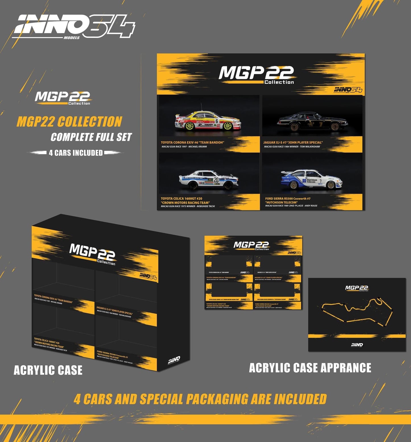 Inno64 Macau GP 2022 Collection Complete Box Set 1:64 Scale