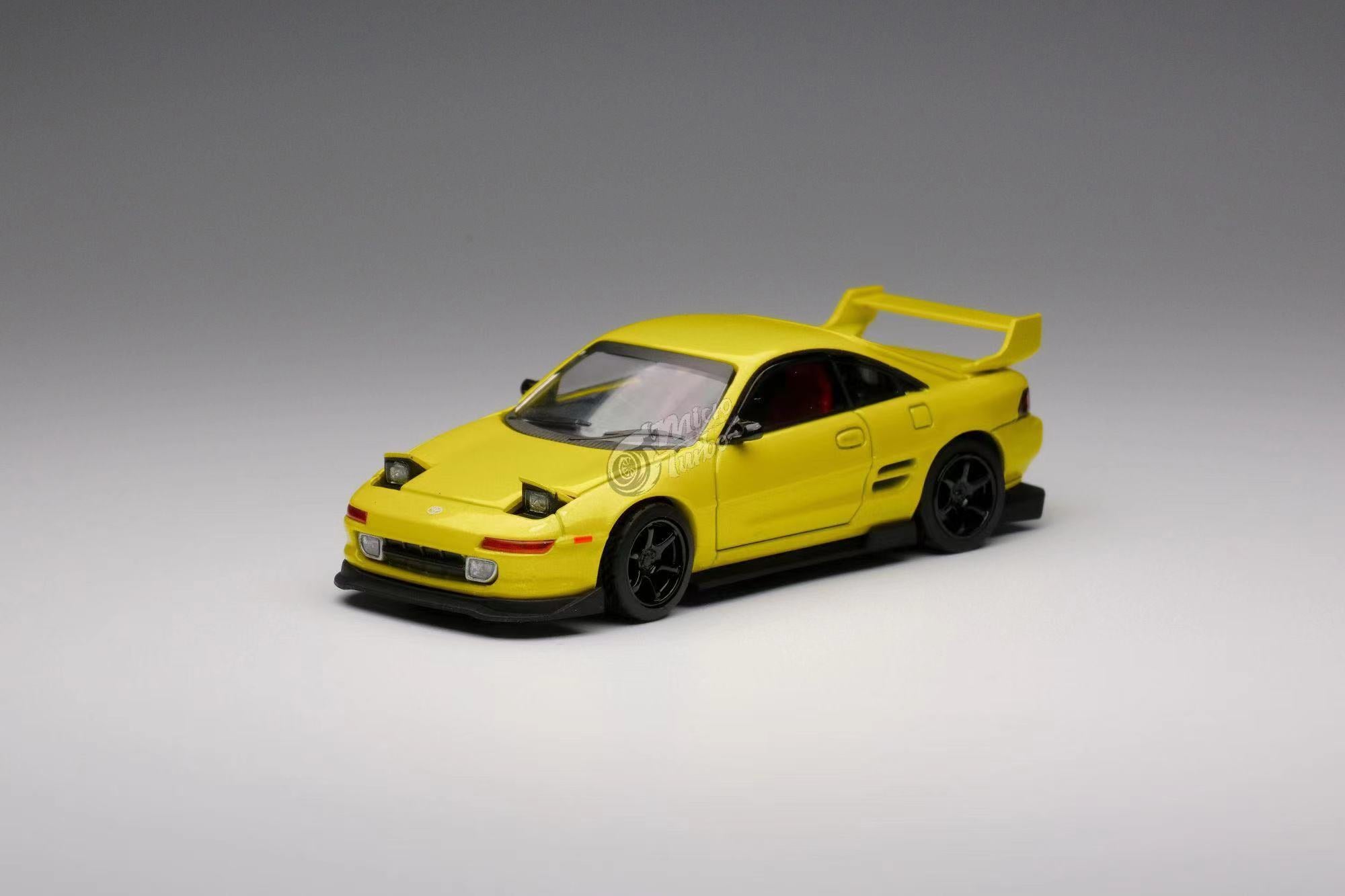 Micro Turbo 1:64 Scale Toyota MR2 SW20 Yellow – Mobile Garage HK