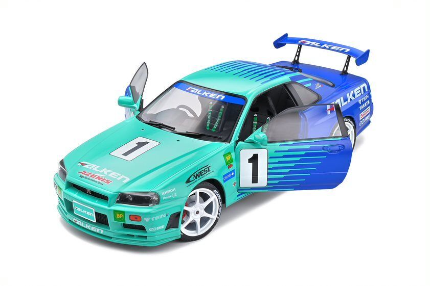 Solido 1:18 NISSAN SKYLINE GT-R (R34) – Falken LIVERY – 1999